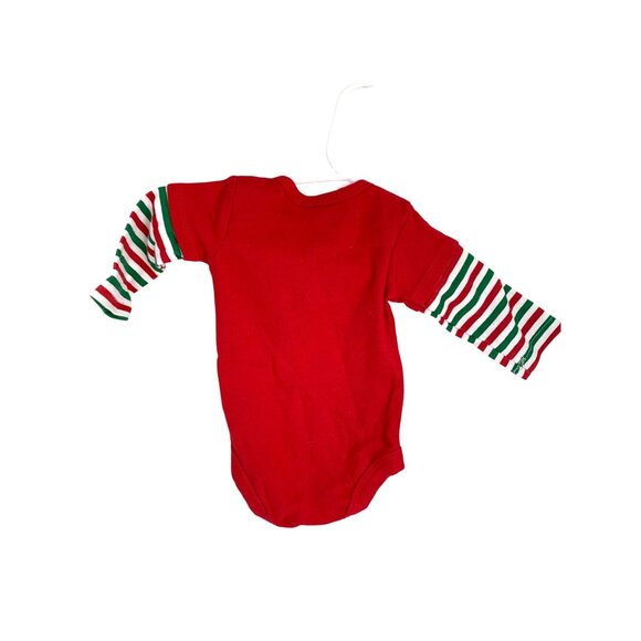 holiday time Infant Baby Size Newborn 1 pc Bodysuit Red Green Xmas Who Needs Mis - Picture 4 of 4